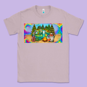 Hippie Soul License Plate Classic Tee Designed By Barkaloodesign