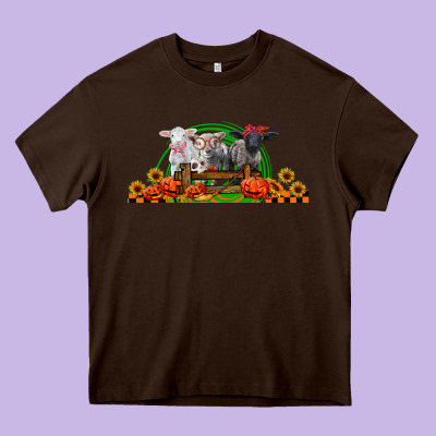 Halloween Baby Sheeps Heavy Core Tee Designed By Lillyallendesigns