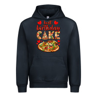 Navy best birthday cake pizza Urban Hoodie - AdoDesignShop