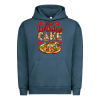 Pigment Midnight Navy best birthday cake pizza Urban Hoodie - AdoDesignShop