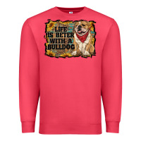 Cardinal life is better with a bulldog Premium Sweatshirt - RanaPortraitStore