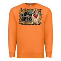 Carrot life is better with a bulldog Premium Sweatshirt - RanaPortraitStore