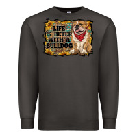 Smoke life is better with a bulldog Premium Sweatshirt - RanaPortraitStore