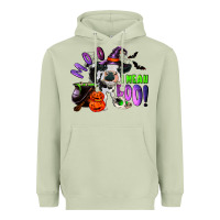 Matcha Moo I Mean Boo Baby Cow Heavyweight Hoodie - RanaPortraitStore