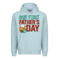 Blue Mist our first father's day Premium Hoodie - Artiststas