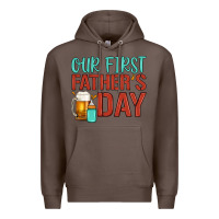 Coffee our first father's day Premium Hoodie - Artiststas
