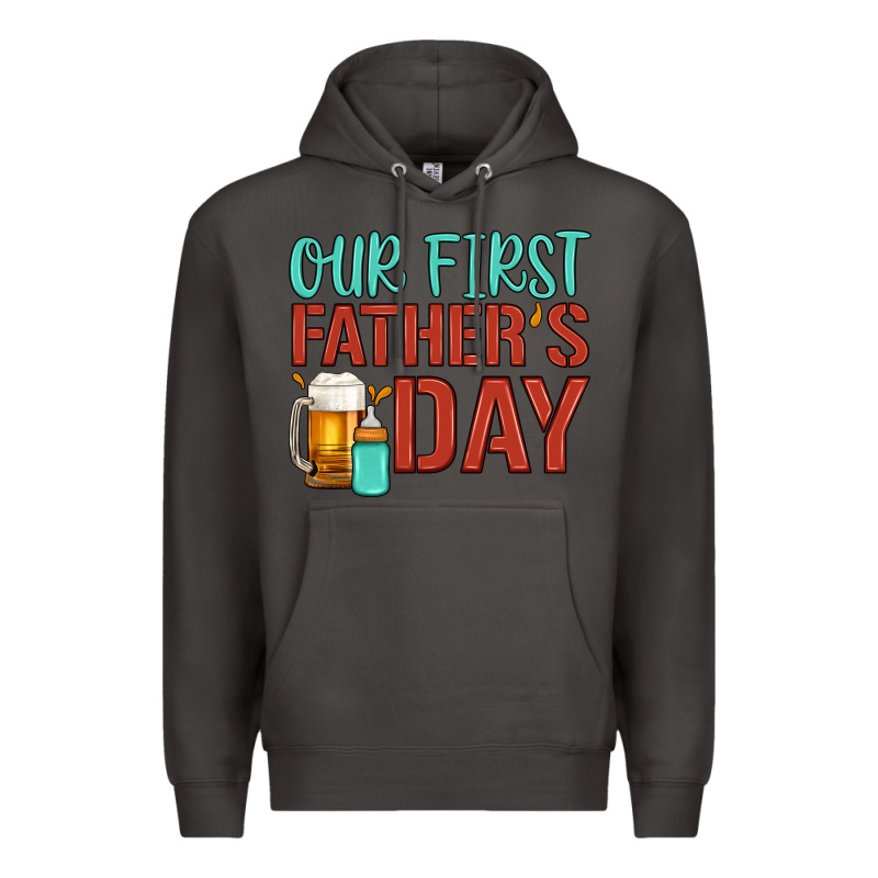 Our First Father's Day Premium Hoodie by Artiststas | Teevron