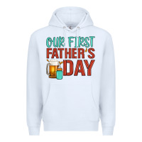 White our first father's day Premium Hoodie - Artiststas