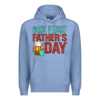 Colony Blue our first father's day Premium Hoodie - Artiststas