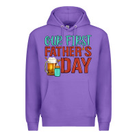 Purple our first father's day Premium Hoodie - Artiststas