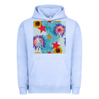 Pigment Grape Ice patriotic fireworks and sunflower Urban Hoodie - BundleAndBundleShop