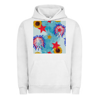 Pigment Lunar Rock patriotic fireworks and sunflower Urban Hoodie - BundleAndBundleShop