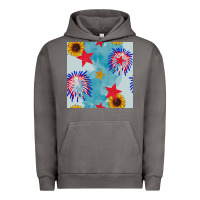 Pigment Tornado patriotic fireworks and sunflower Urban Hoodie - BundleAndBundleShop