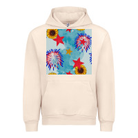 Sandshell patriotic fireworks and sunflower Urban Hoodie - BundleAndBundleShop