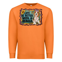 Carrot life is better with a beagle Premium Sweatshirt - RanaPortraitStore
