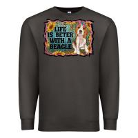 Smoke life is better with a beagle Premium Sweatshirt - RanaPortraitStore
