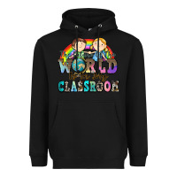 Black the future of the world is in my classroom Heavyweight Hoodie - Zillion Design Studio