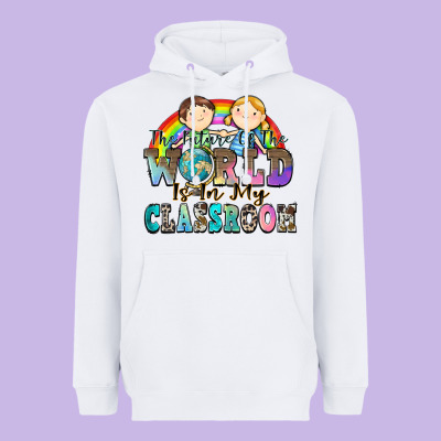 The Future Of The World Is In My Classroom Heavyweight Hoodie Designed By Zillion Design Studio
