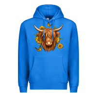 True Royal sunflowers long haired cow Premium Hoodie - Jasminsmagicworld