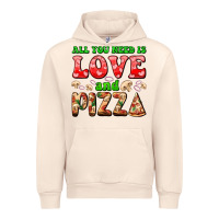 Sandshell all you need is love and pizza Urban Hoodie - AdoDesignShop