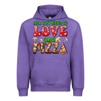 Tulip all you need is love and pizza Urban Hoodie - AdoDesignShop