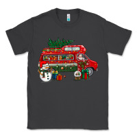 Smoke christmas santa claus with retro van Classic Tee - BundleAndBundleShop