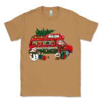 Toasted Coconut christmas santa claus with retro van Classic Tee - BundleAndBundleShop