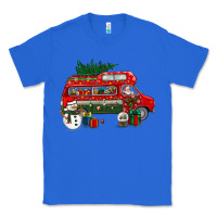 True Royal christmas santa claus with retro van Classic Tee - BundleAndBundleShop