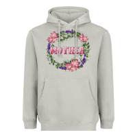 Moon Dust Mother With Floral Wreath Heavyweight Hoodie - RanaPortraitStore