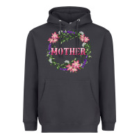 Smoke Mother With Floral Wreath Heavyweight Hoodie - RanaPortraitStore