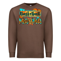 Chestnut basketball mama with leopard Premium Sweatshirt - Zillion Design Studio