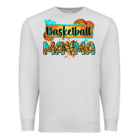 Dove Grey basketball mama with leopard Premium Sweatshirt - Zillion Design Studio