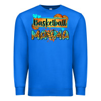 True Royal basketball mama with leopard Premium Sweatshirt - Zillion Design Studio