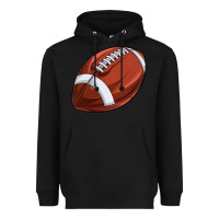 Black football Heavyweight Hoodie - texasbilliewilder