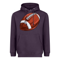 Plum football Heavyweight Hoodie - texasbilliewilder