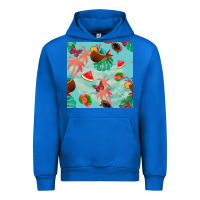 Cobalt summer vibes seamless pattern Urban Hoodie - BundleAndBundleShop