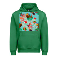 Emerald summer vibes seamless pattern Urban Hoodie - BundleAndBundleShop