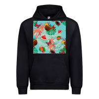 Foreset Green summer vibes seamless pattern Urban Hoodie - BundleAndBundleShop