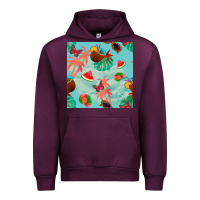 Mauve Wine summer vibes seamless pattern Urban Hoodie - BundleAndBundleShop