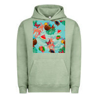 Pigment Oil Green summer vibes seamless pattern Urban Hoodie - BundleAndBundleShop