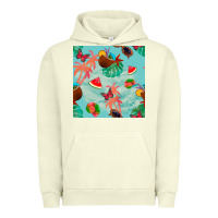 Pigment Pistachio summer vibes seamless pattern Urban Hoodie - BundleAndBundleShop