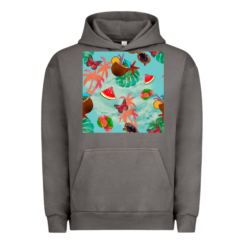 Summer Vibes Seamless Pattern Urban Hoodie by BundleAndBundleShop | Teevron