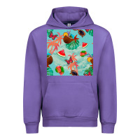 Tulip summer vibes seamless pattern Urban Hoodie - BundleAndBundleShop