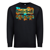 Black basketball grandma with leopard Premium Sweatshirt - Zillion Design Studio