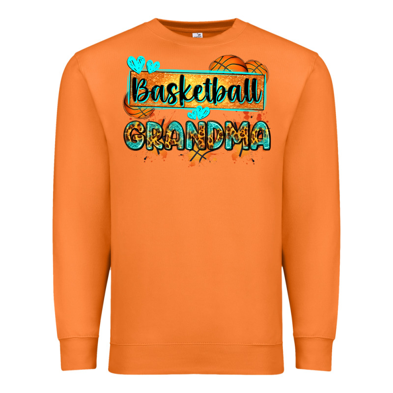 Basketball Grandma With Leopard Premium Sweatshirt by Zillion Design Studio | Teevron