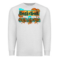 Oatmeal Heather basketball grandma with leopard Premium Sweatshirt - Zillion Design Studio