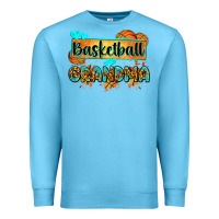 Ocean Blue basketball grandma with leopard Premium Sweatshirt - Zillion Design Studio