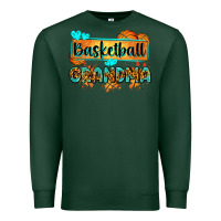 Sports Green basketball grandma with leopard Premium Sweatshirt - Zillion Design Studio