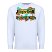 White basketball grandma with leopard Premium Sweatshirt - Zillion Design Studio