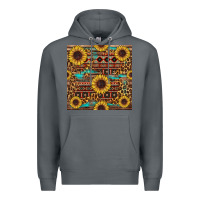 Rock sunflower and leopard seamless pattern Premium Hoodie - BundleAndBundleShop